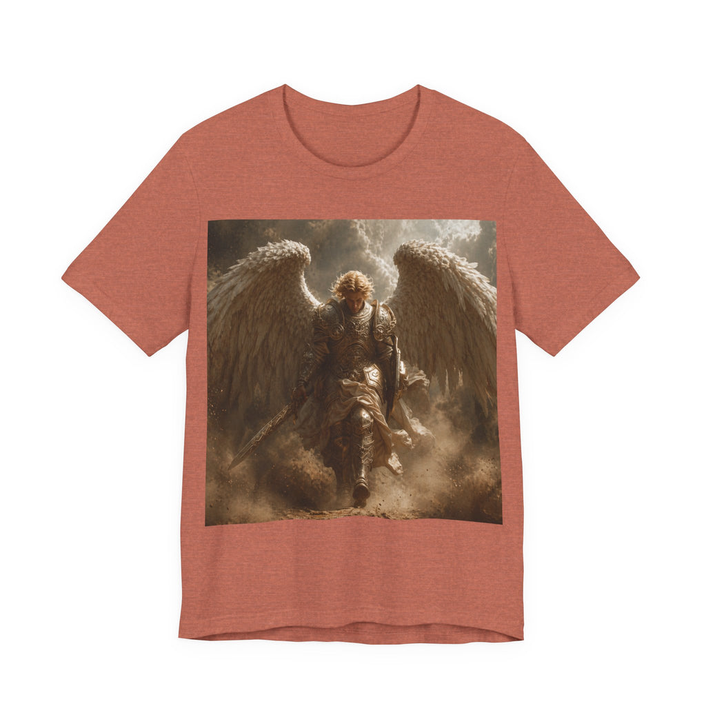 Angel Warrior T‑Shirt — Dramatic Winged Guardian Graphic Tee