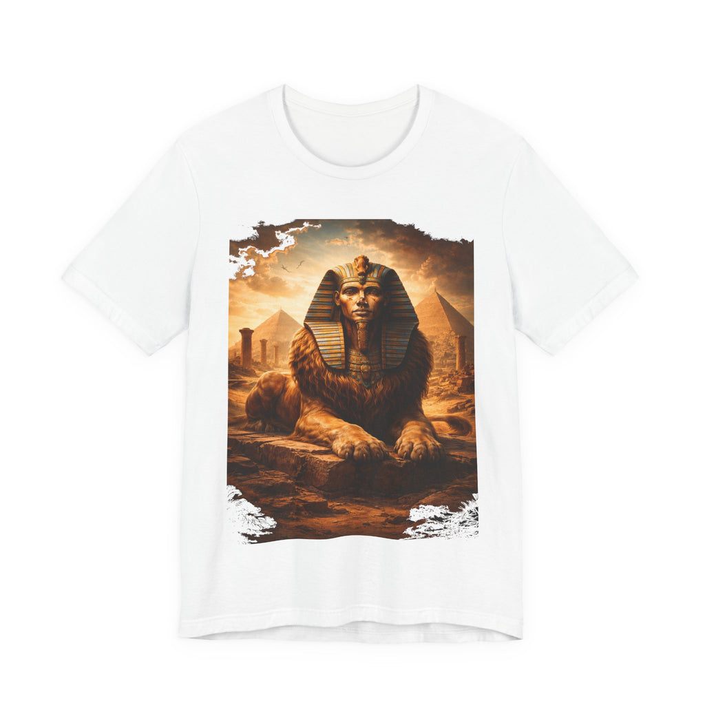 Egyptian Sphinx Graphic Tee — Vintage Pyramid Sunset T-Shirt