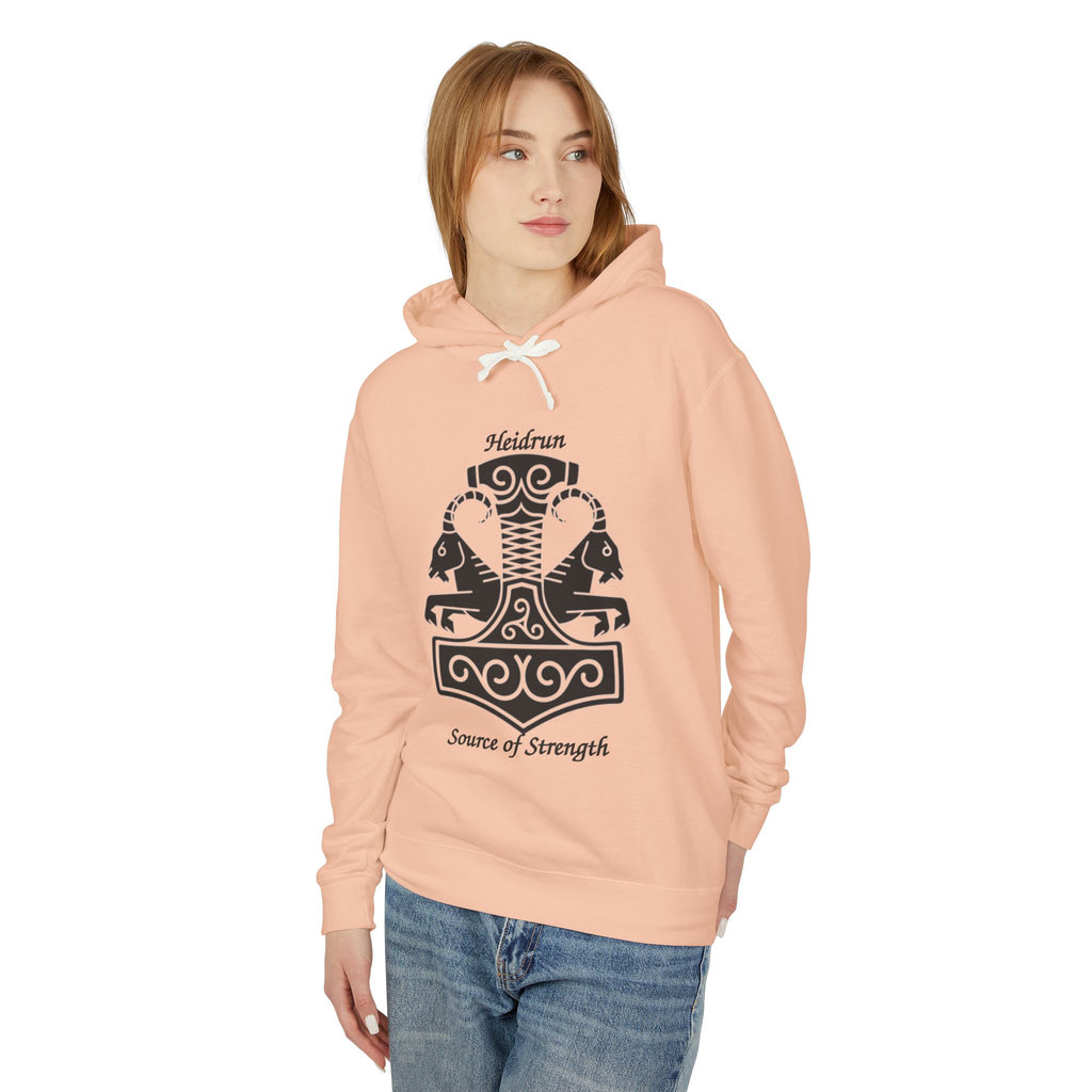 Heidrun 'Source of Strength' Viking Mjolnir Hoodie