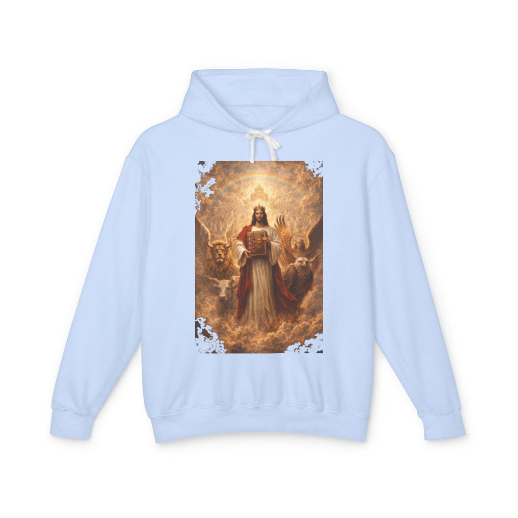 Revelation 5-10 Jesus Christ Illustration Hoodie — Religious Faith Graphic Hoodie