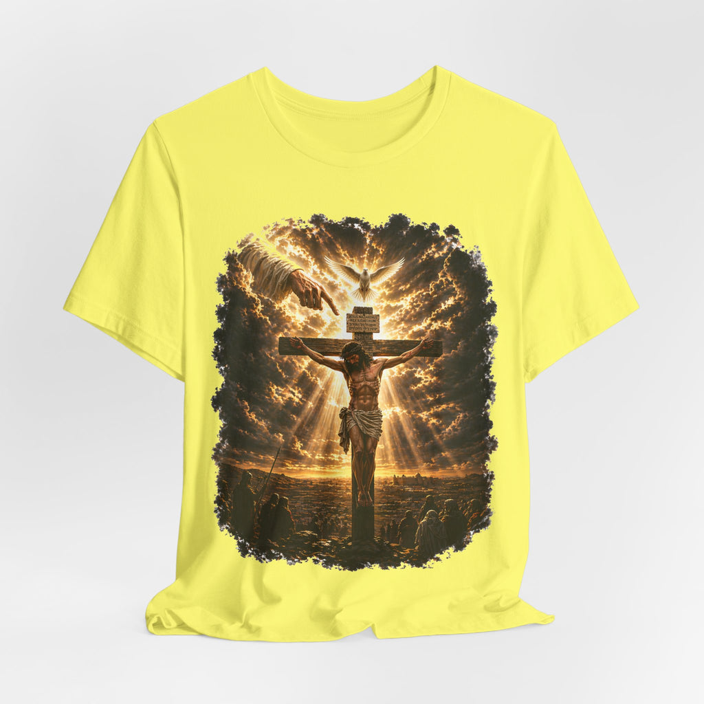 Crucifixion Sunrise T-Shirt — Jesus on the Cross Spiritual Faith Tee