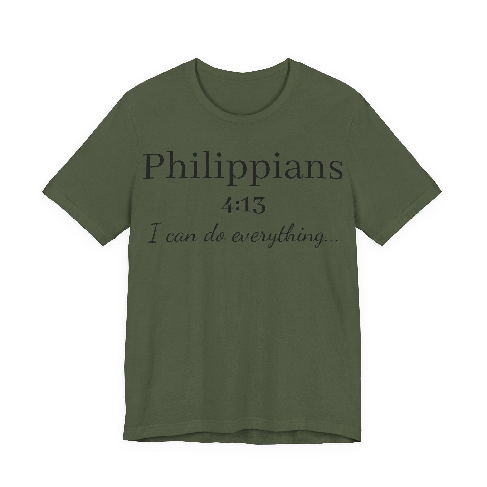 Philippians 4:13 Tee — "I Can Do Everything" Inspirational Christian T‑Shirt