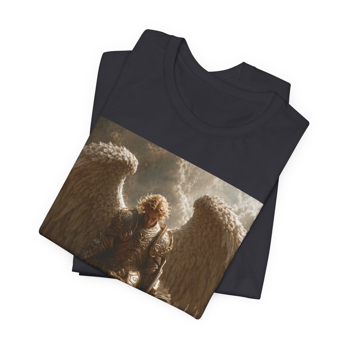 Angel Warrior T‑Shirt — Dramatic Winged Guardian Graphic Tee