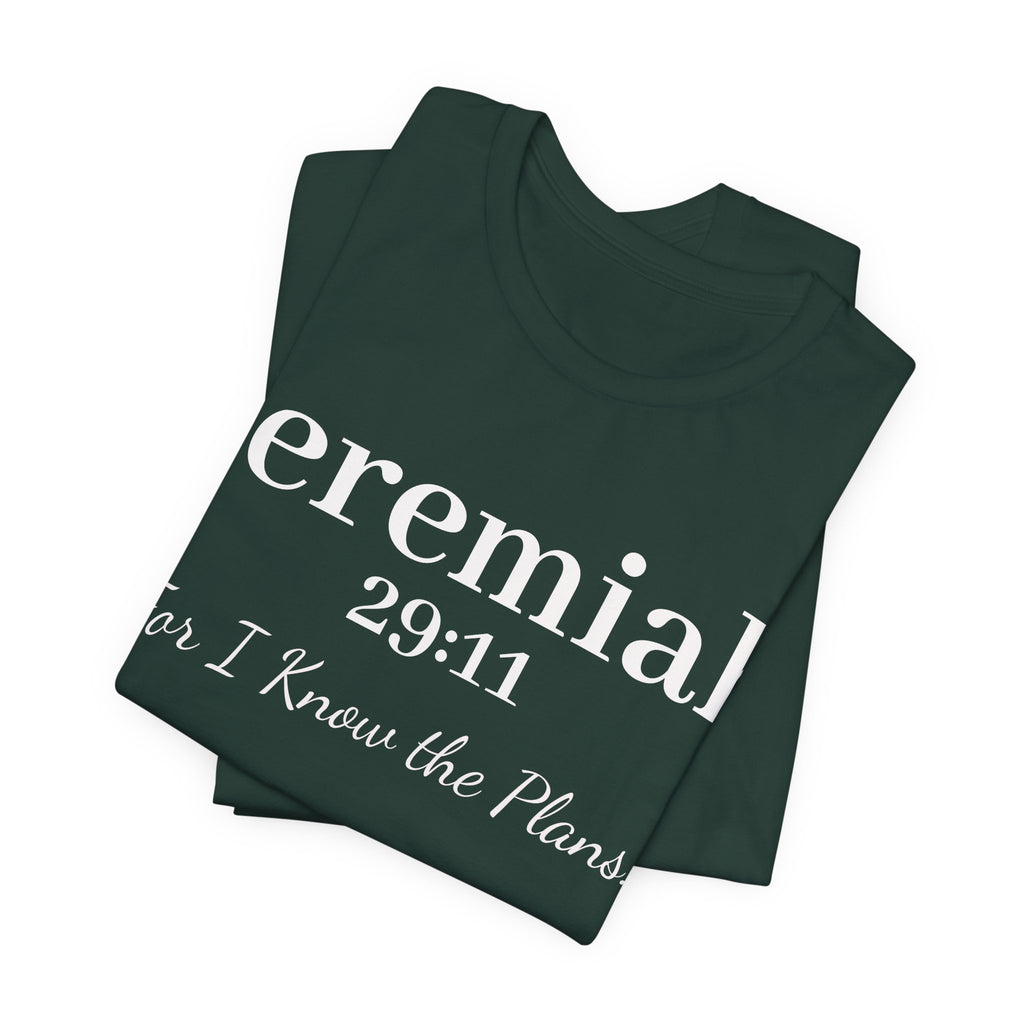 Jeremiah 29:11 Inspirational Bible Verse T‑Shirt — Faith Christian Tee