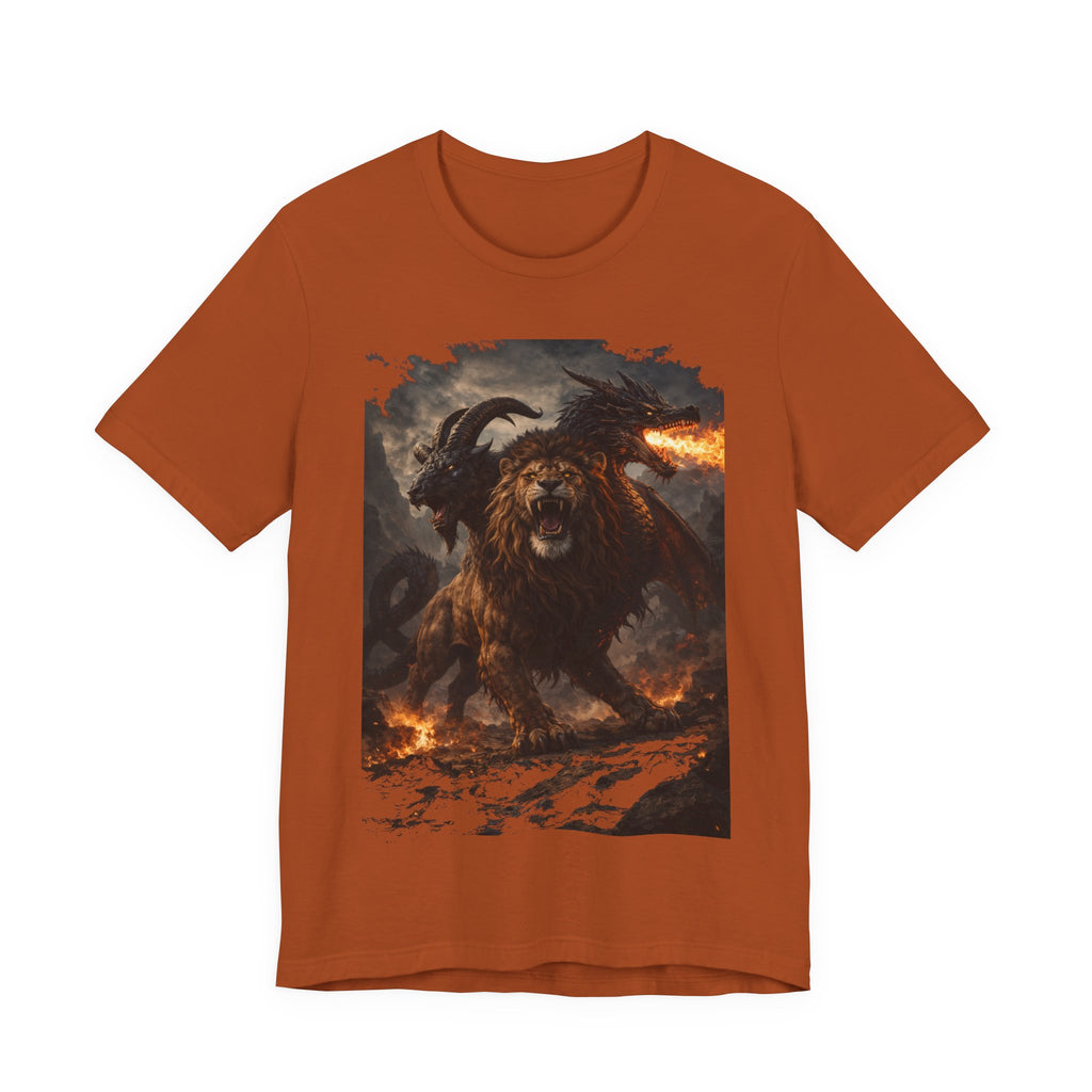 Chimera is one of the most fascinating creatures-Hellfire Beast Graphic T-Shirt