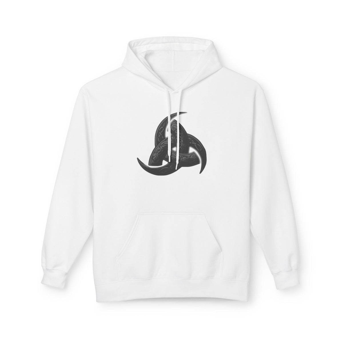 The Triple Horn of Odin is a Viking symbol  Fleece Hoodie