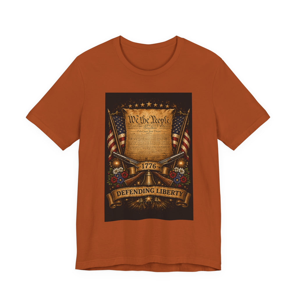 Defending Liberty 1776 T-Shirt — 'We the People' Patriotic Constitution Tee