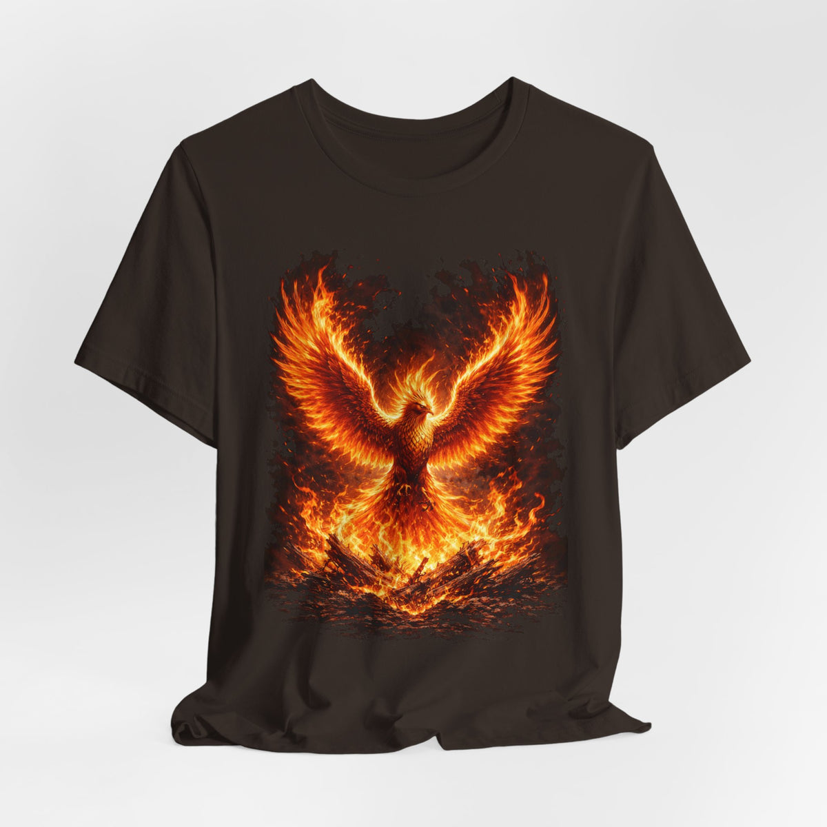 Phoenix Fire Graphic Tee — Rising Flame Mythical Bird T-Shirt