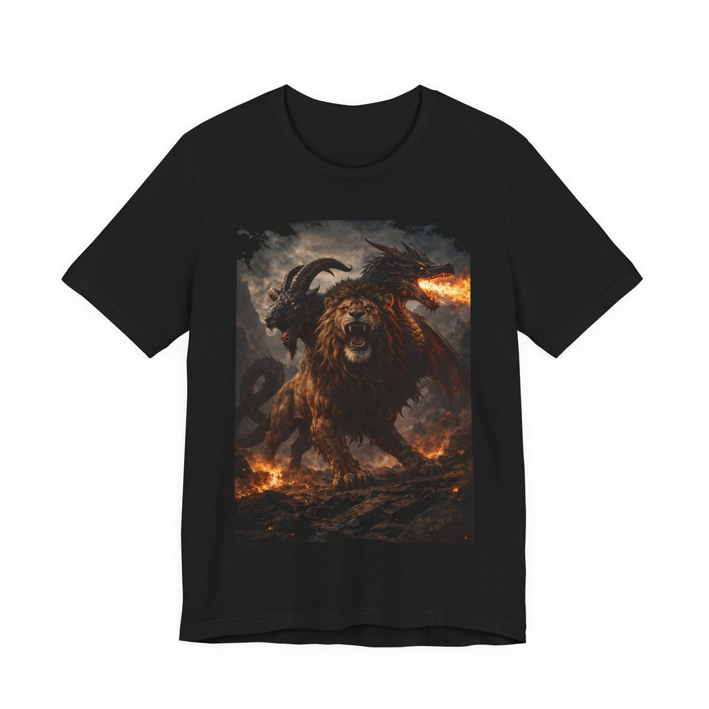 Chimera is one of the most fascinating creatures-Hellfire Beast Graphic T-Shirt