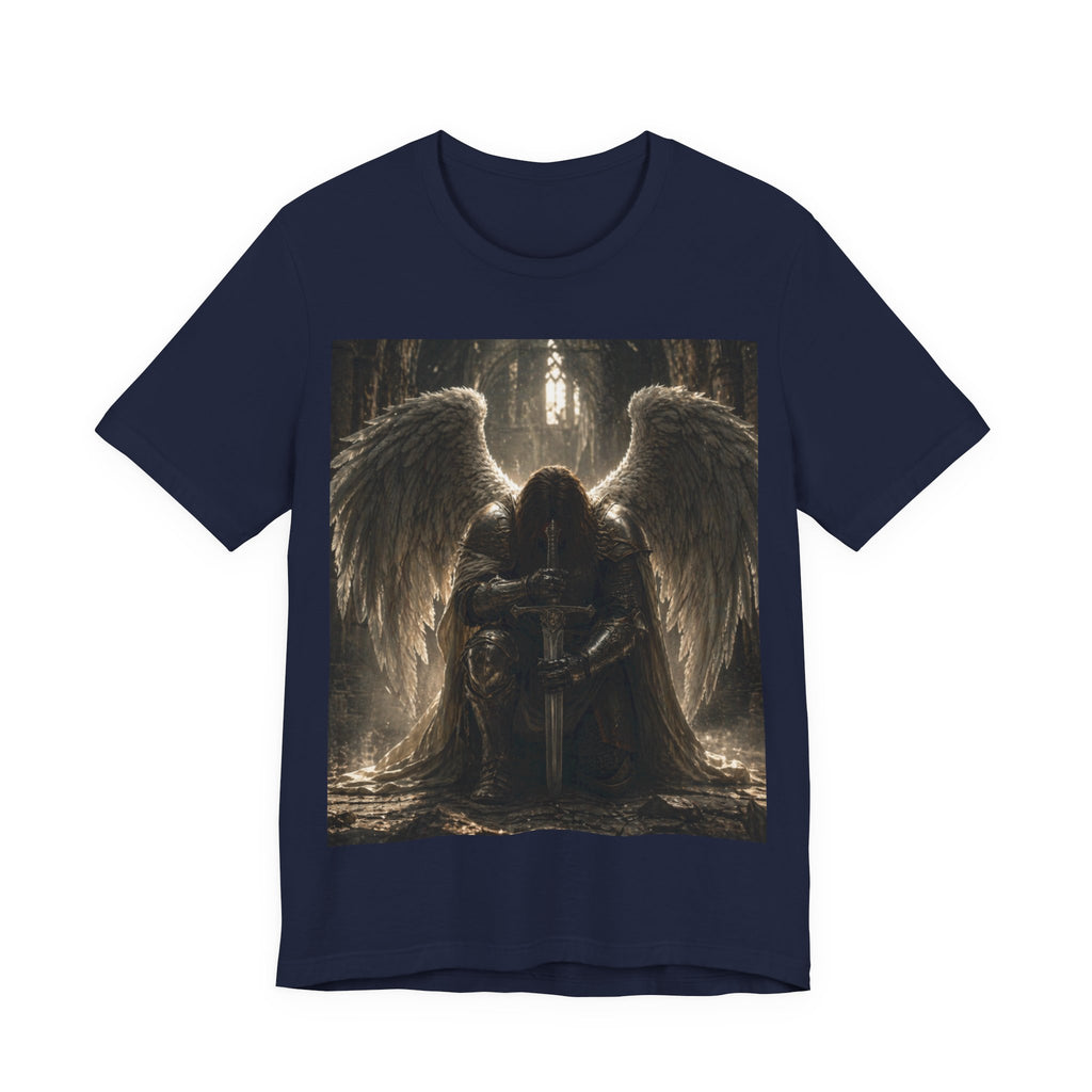 Dark Angel Graphic Tee — Gothic Winged Angel Art T-Shirt
