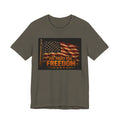 Patriotic 'We Fight For Freedom' T‑Shirt - American Flag Veteran Tee