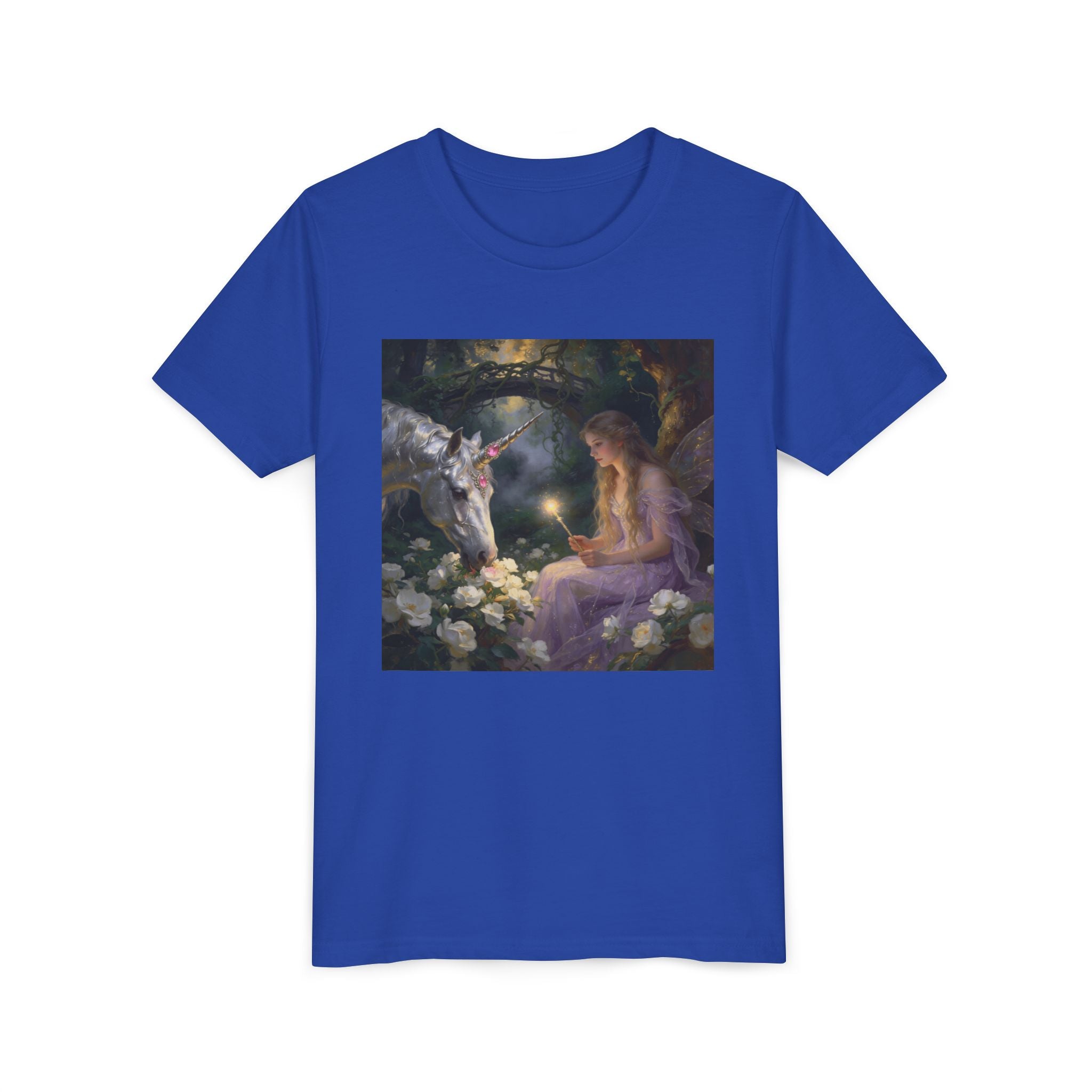 Magical Unicorn & Girl Youth Tee – Fantasy Kids Shirt