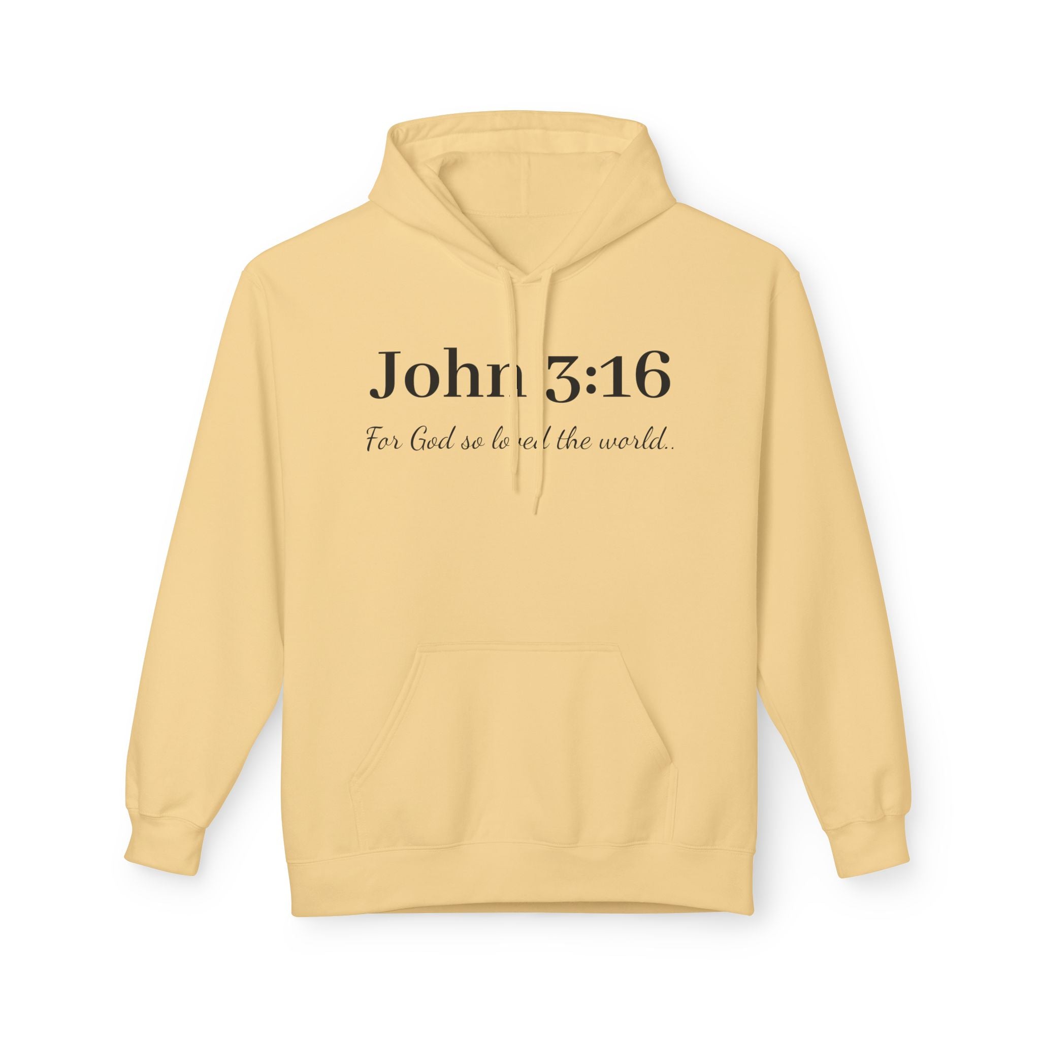 John 3:16 Scripture Hoodie — Faith-Based Christian Pullover