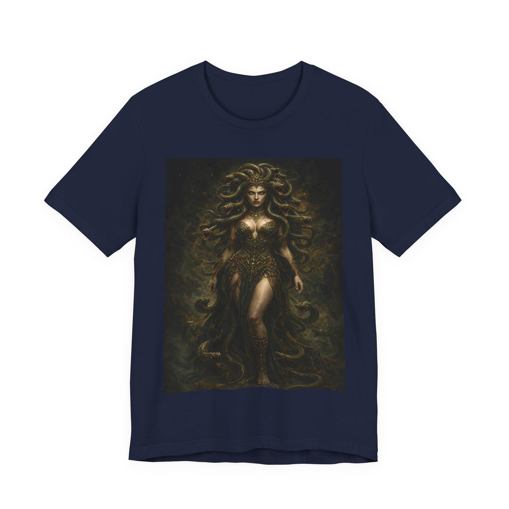 Medusa Goddess T‑Shirt — Mythic Dark Art Graphic Tee