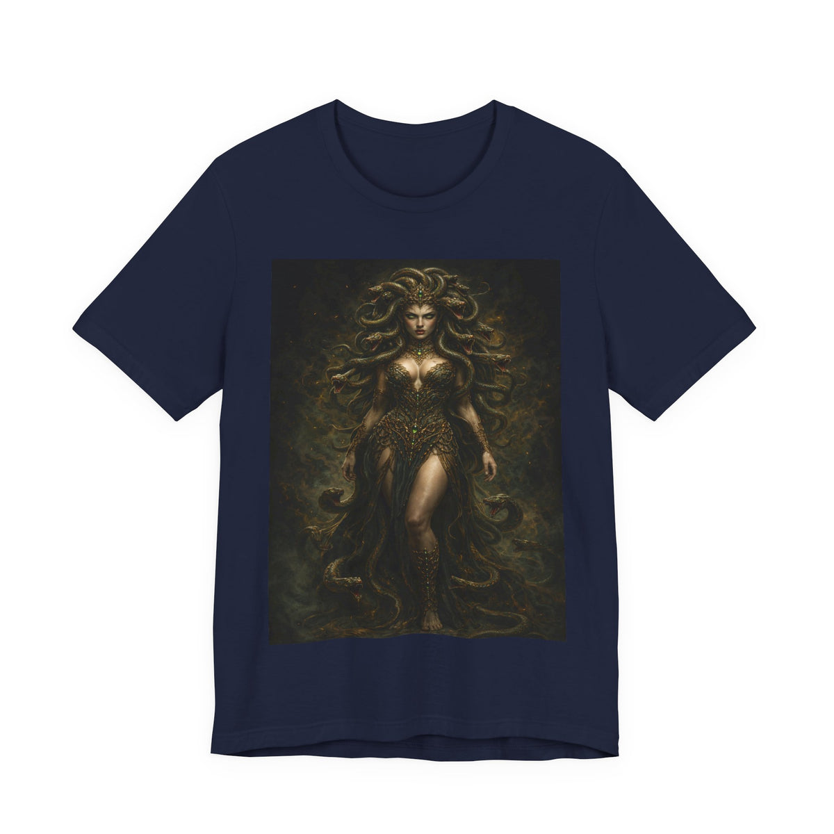 Medusa Goddess T‑Shirt — Mythic Dark Art Graphic Tee