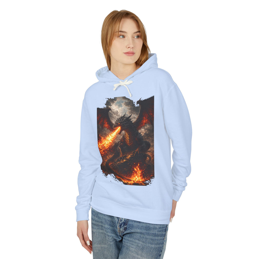Dragon Fire Hoodie – Mythical Fire-Breathing Dragon Graphic Hoodie