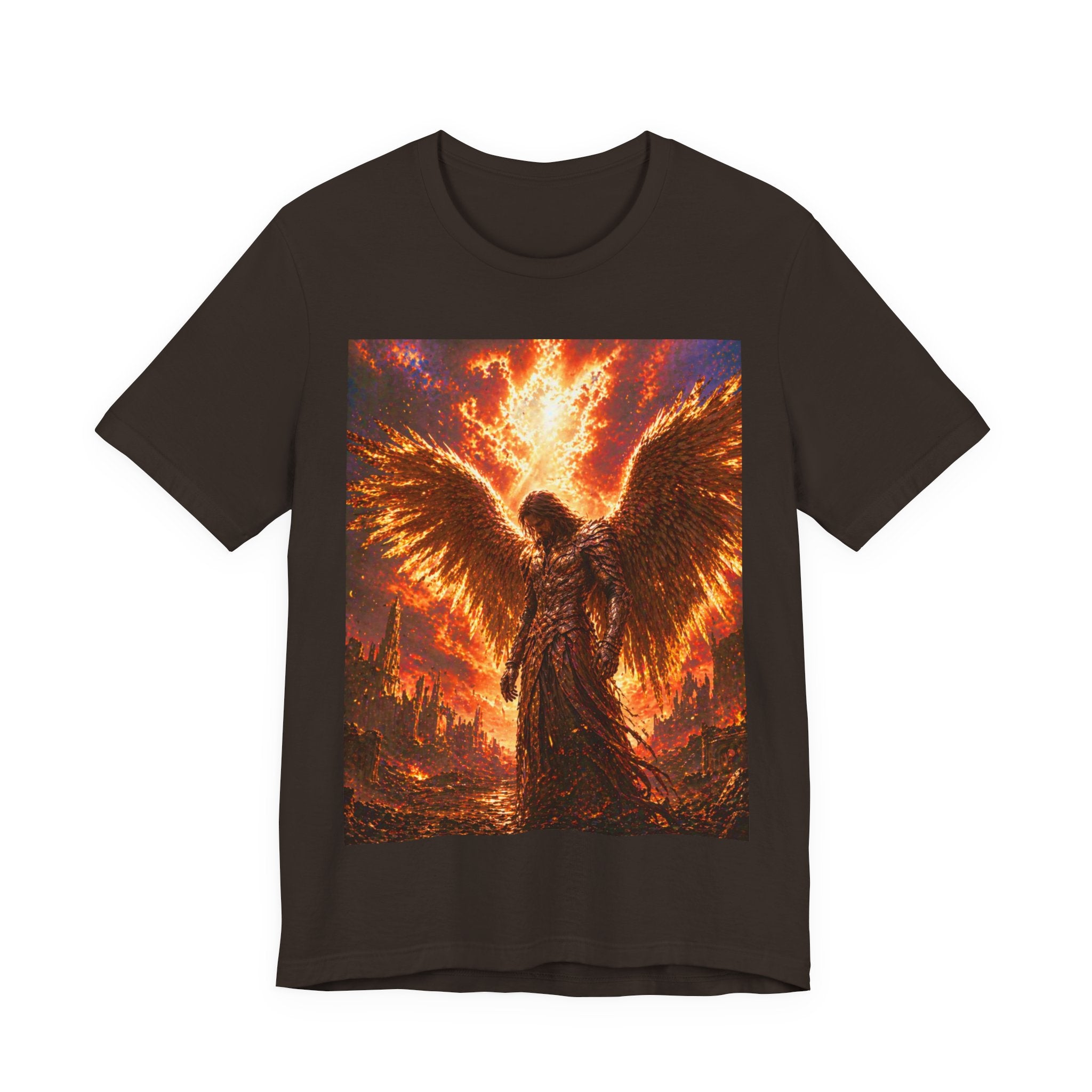 Angel Graphic Tee — Flaming Wings Apocalypse T-Shirt