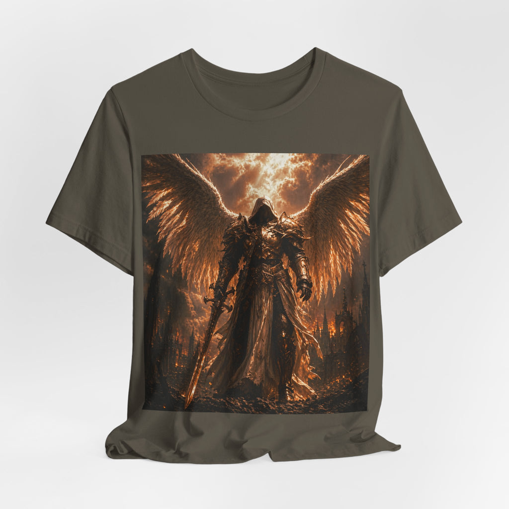 Guaredain Angle -Unisex Jersey Short Sleeve Tee -Warrior of God