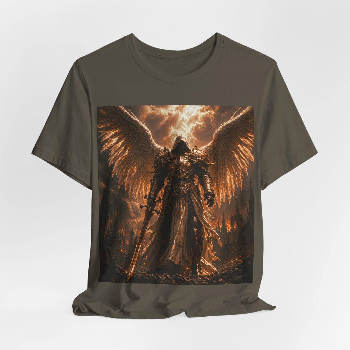 Guaredain Angle -Unisex Jersey Short Sleeve Tee -Warrior of God