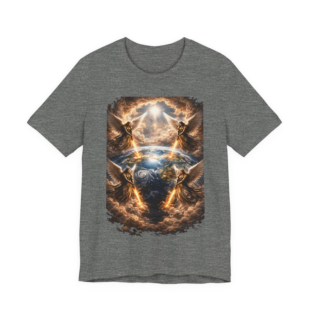 Revelation 7:1 T-Shirt — Heavenly Angel Wings Graphic Tee