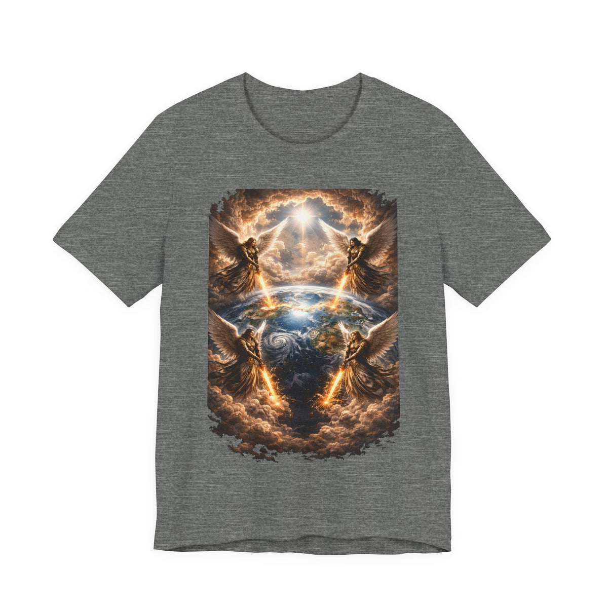 Revelation 7:1 T-Shirt — Heavenly Angel Wings Graphic Tee