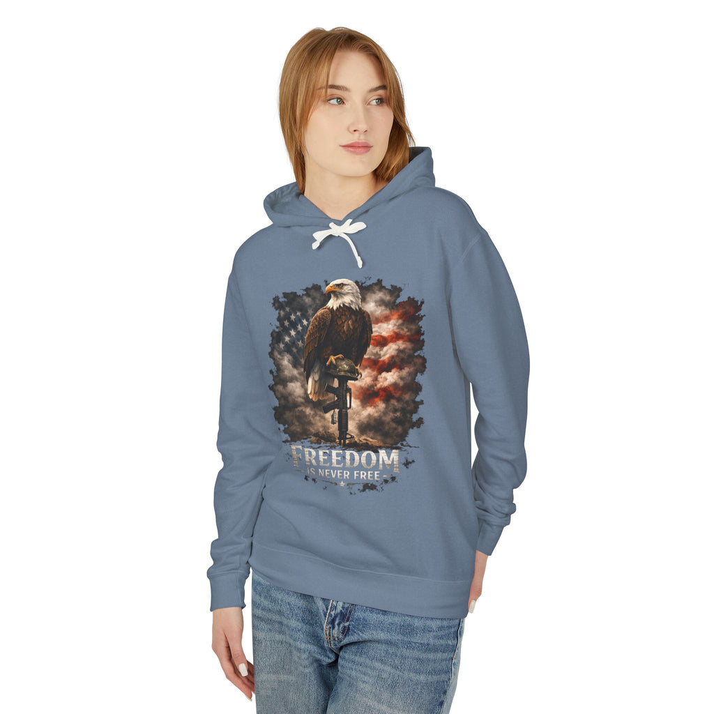 Freedom Eagle Hoodie – American Flag Bald Eagle Graphic Sweatshirt
