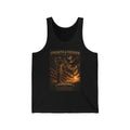 Strength & Freedom Tank Top — Patriotic Sunset Flag Graphic