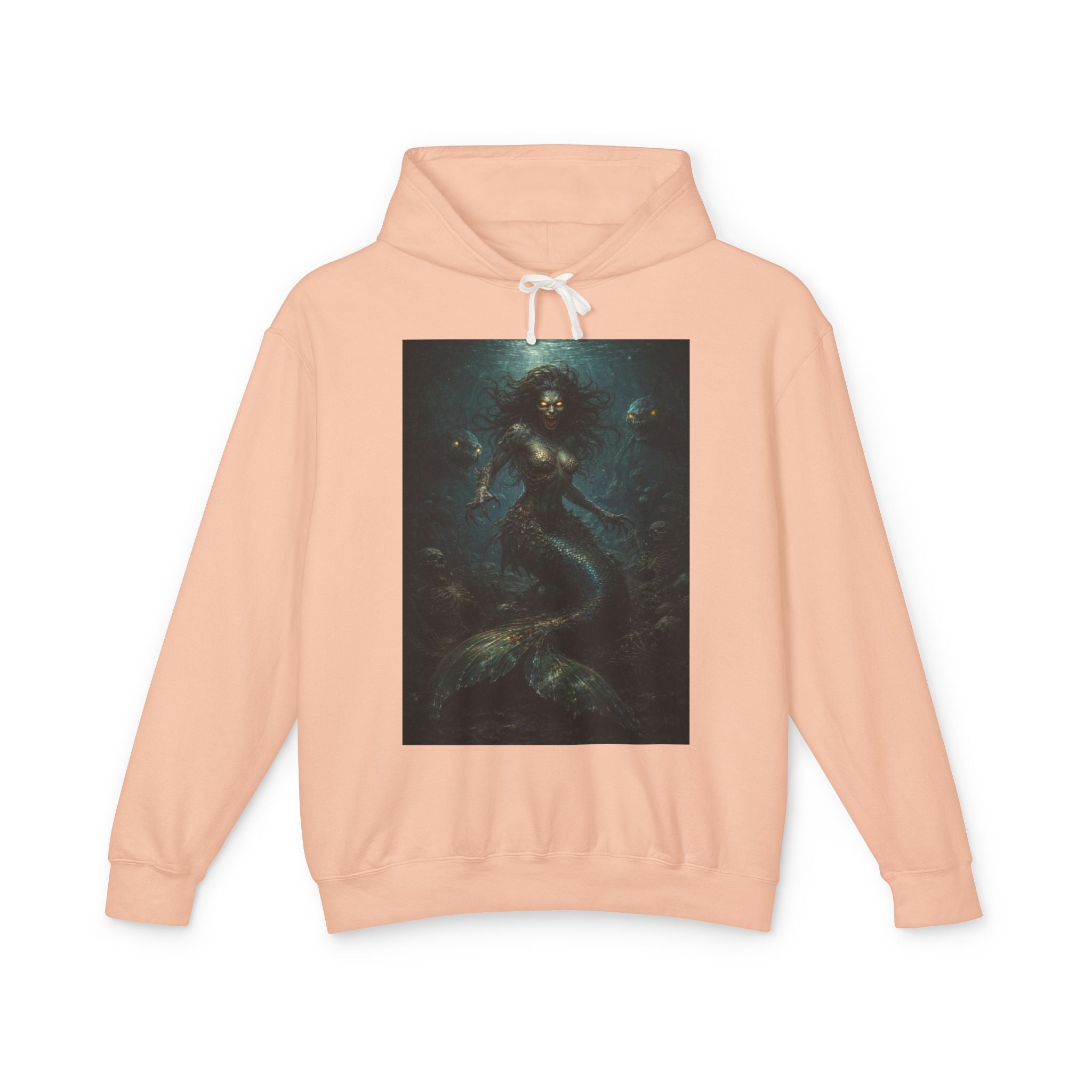 Mermaid Abyss Hoodie — Dark Ocean Fantasy Graphic Sweatshirt