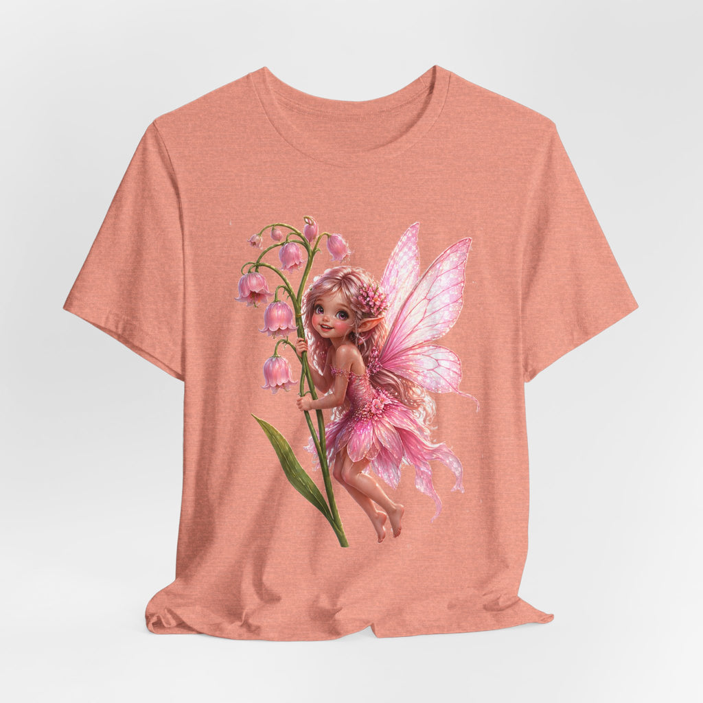 Pink Lily Fairy T-Shirt — Cute Floral Fairytee for Kids & Adults
