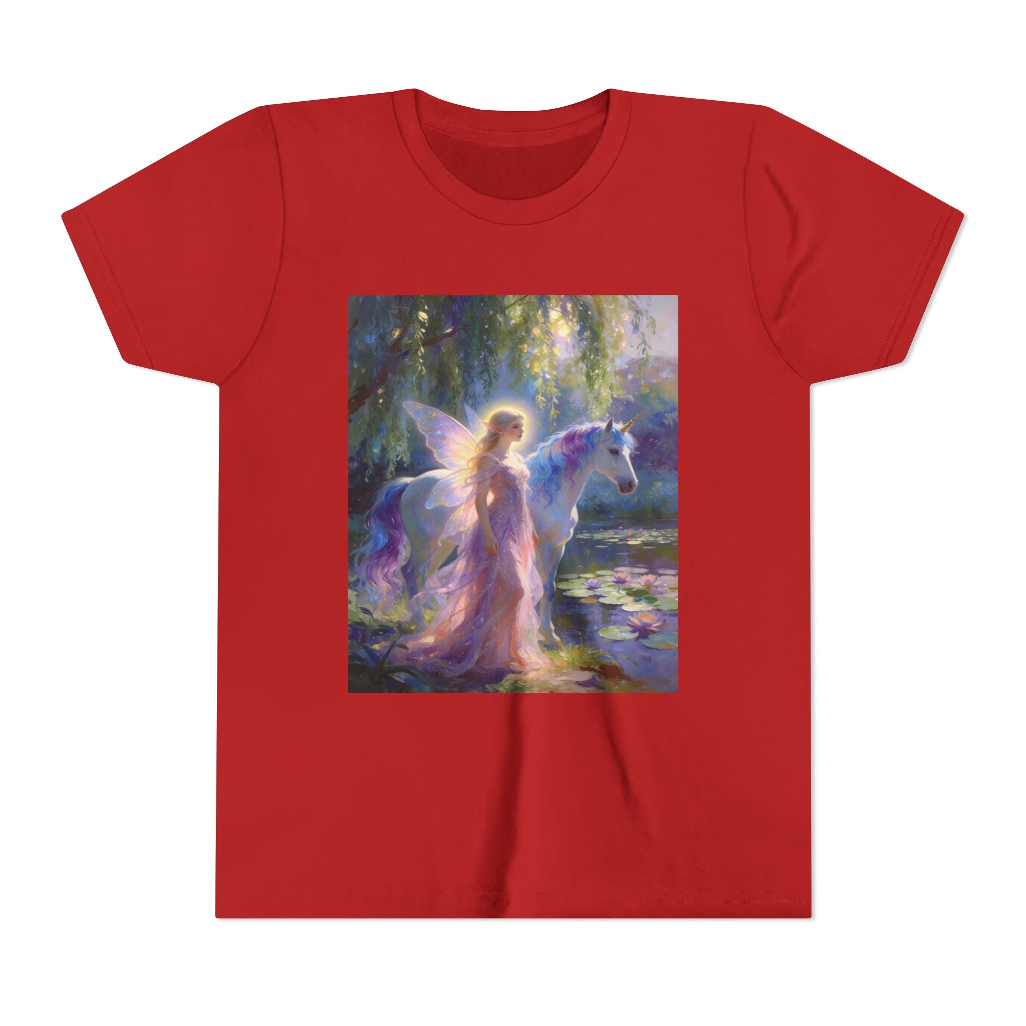 Youth Tee — Enchanted Fairy and Unicorn Graphic Tee