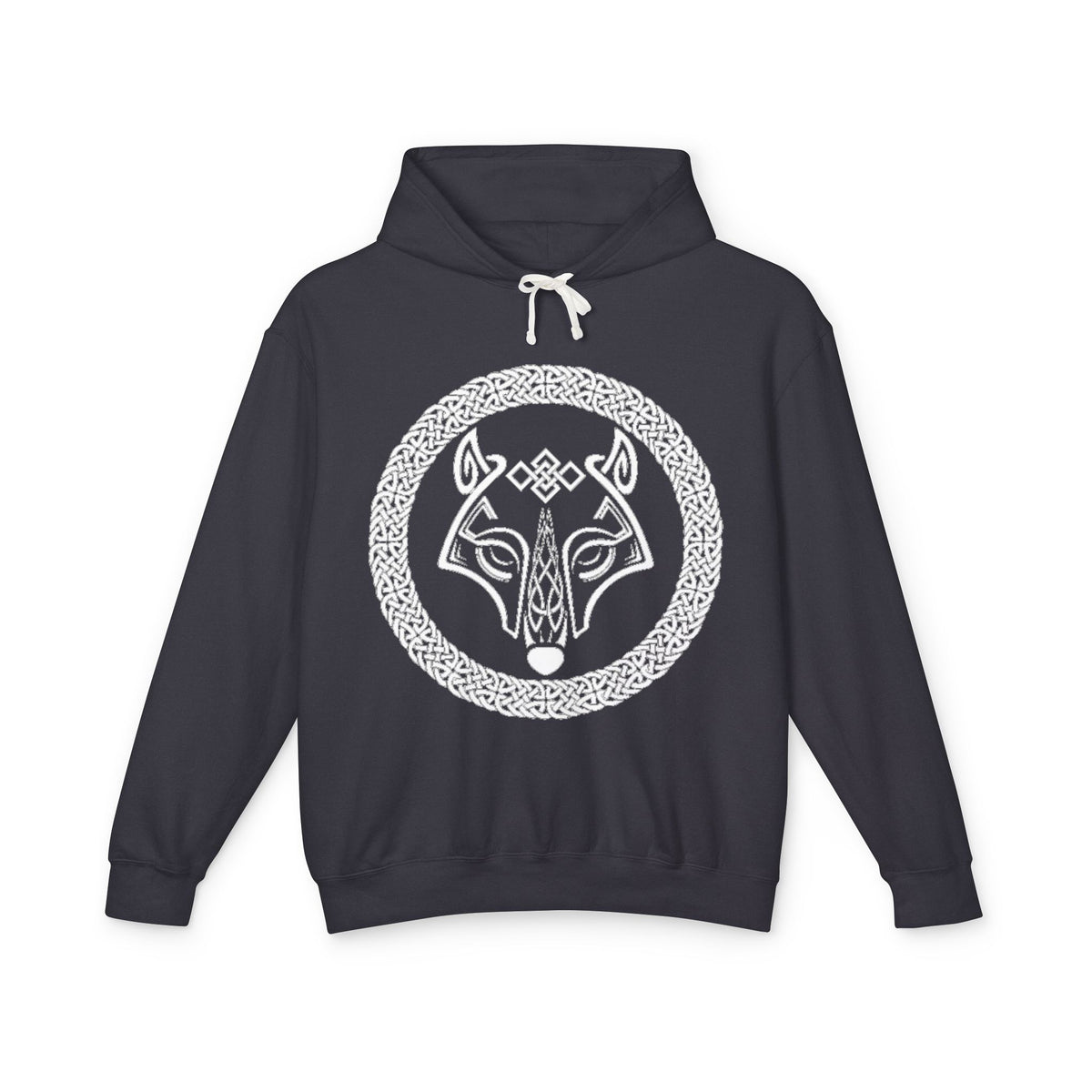 The Wolf – A Symbol of Power, Destruction, and Loyalty-Viking Wolf Hoodie — Norse Knotwork Wolf Head Pullover