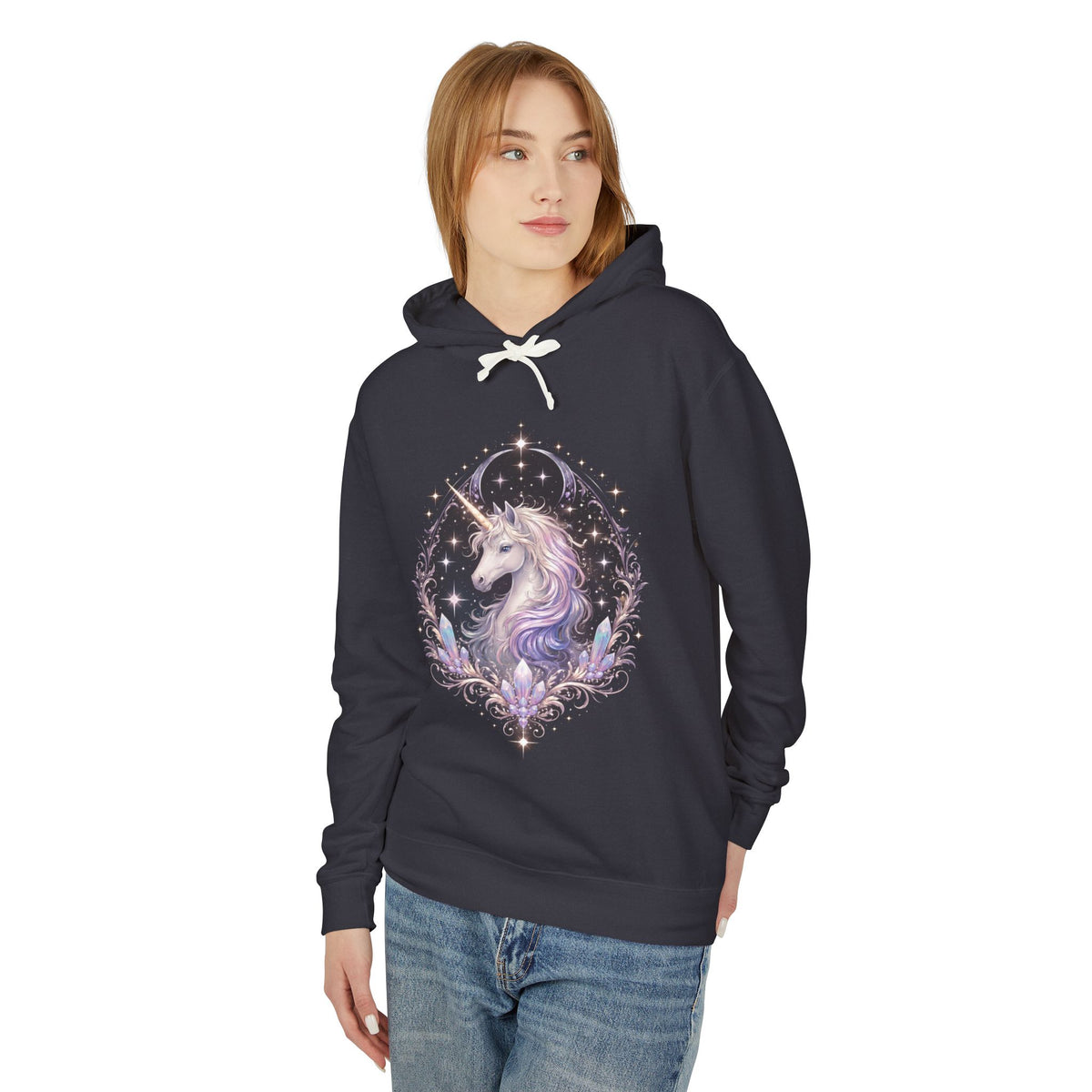 Mystic Unicorn Hoodie — Pastel Galaxy Horse Hooded Sweatshirt