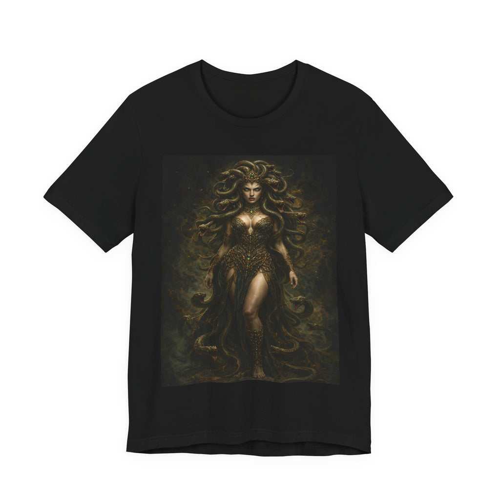 Medusa Goddess T‑Shirt — Mythic Dark Art Graphic Tee