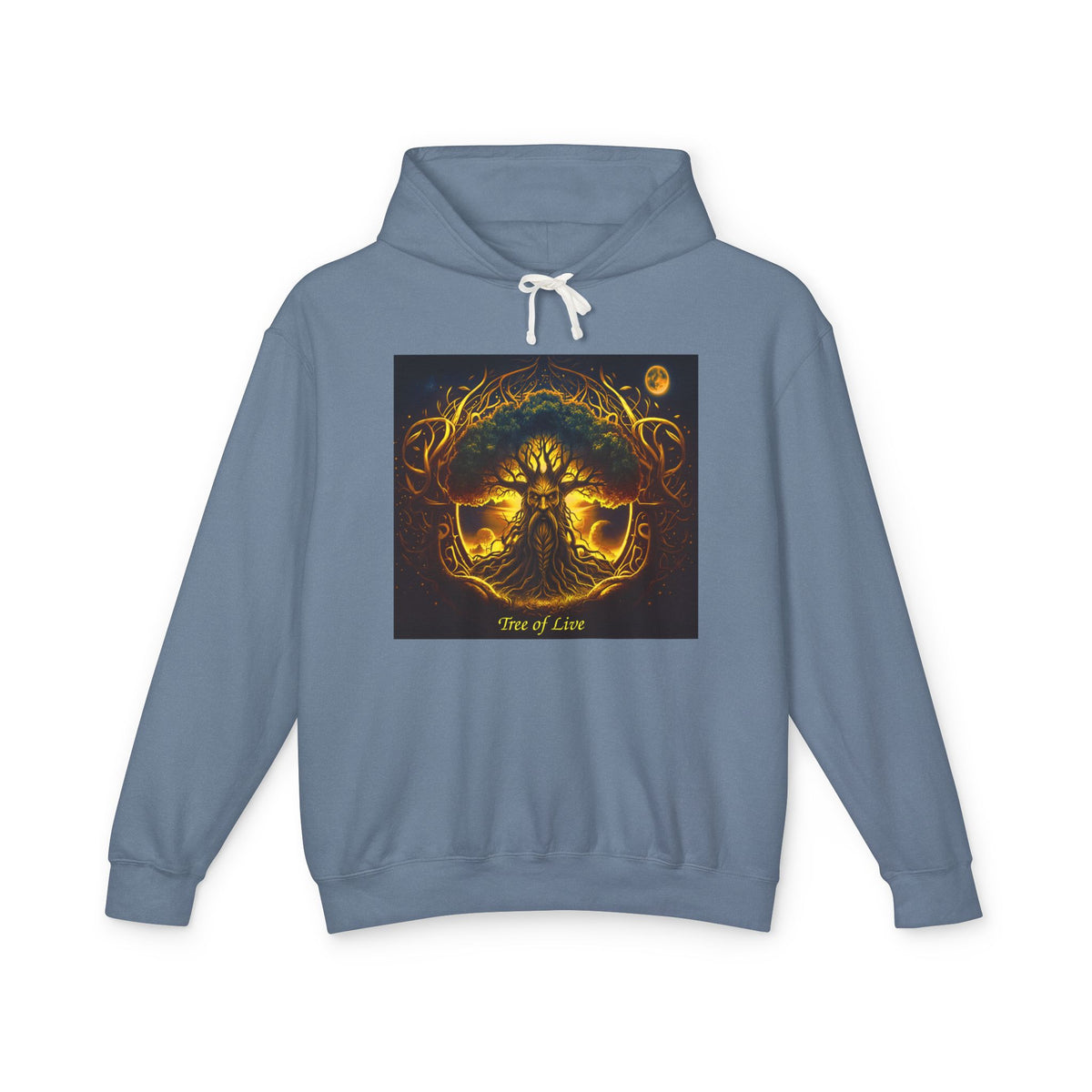 Tree of Life Hoodie — Golden Mythic Nature Pullover