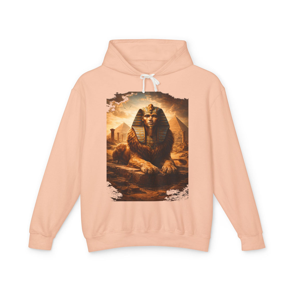 Sphinx & Pyramids Graphic Hoodie — Vintage Egyptian Sphinx Sweatshirt