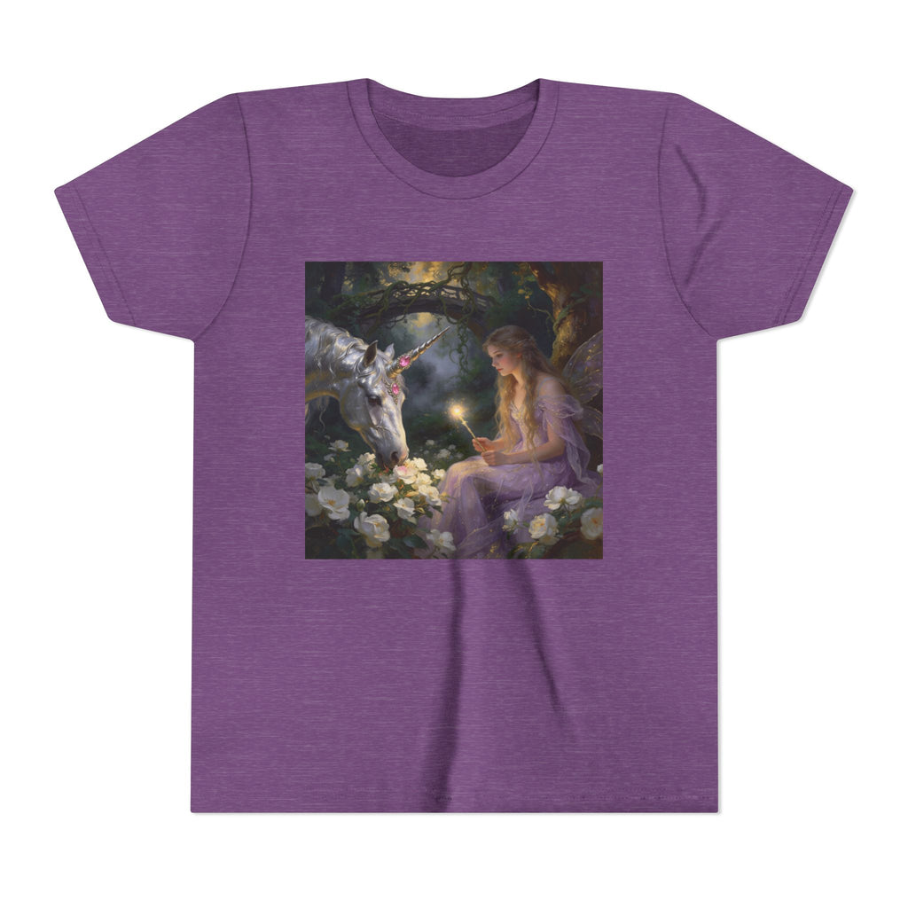 Magical Unicorn & Girl Youth Tee – Fantasy Kids Shirt