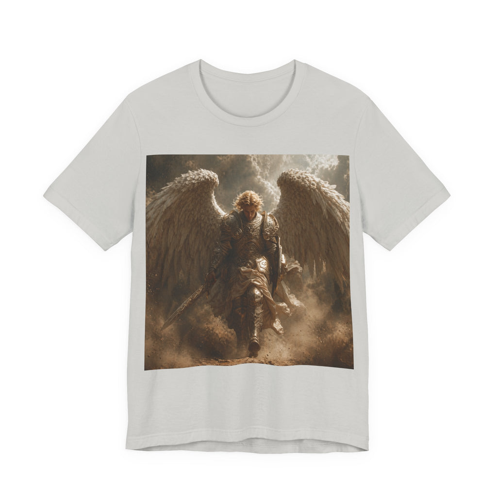 Angel Warrior T‑Shirt — Dramatic Winged Guardian Graphic Tee