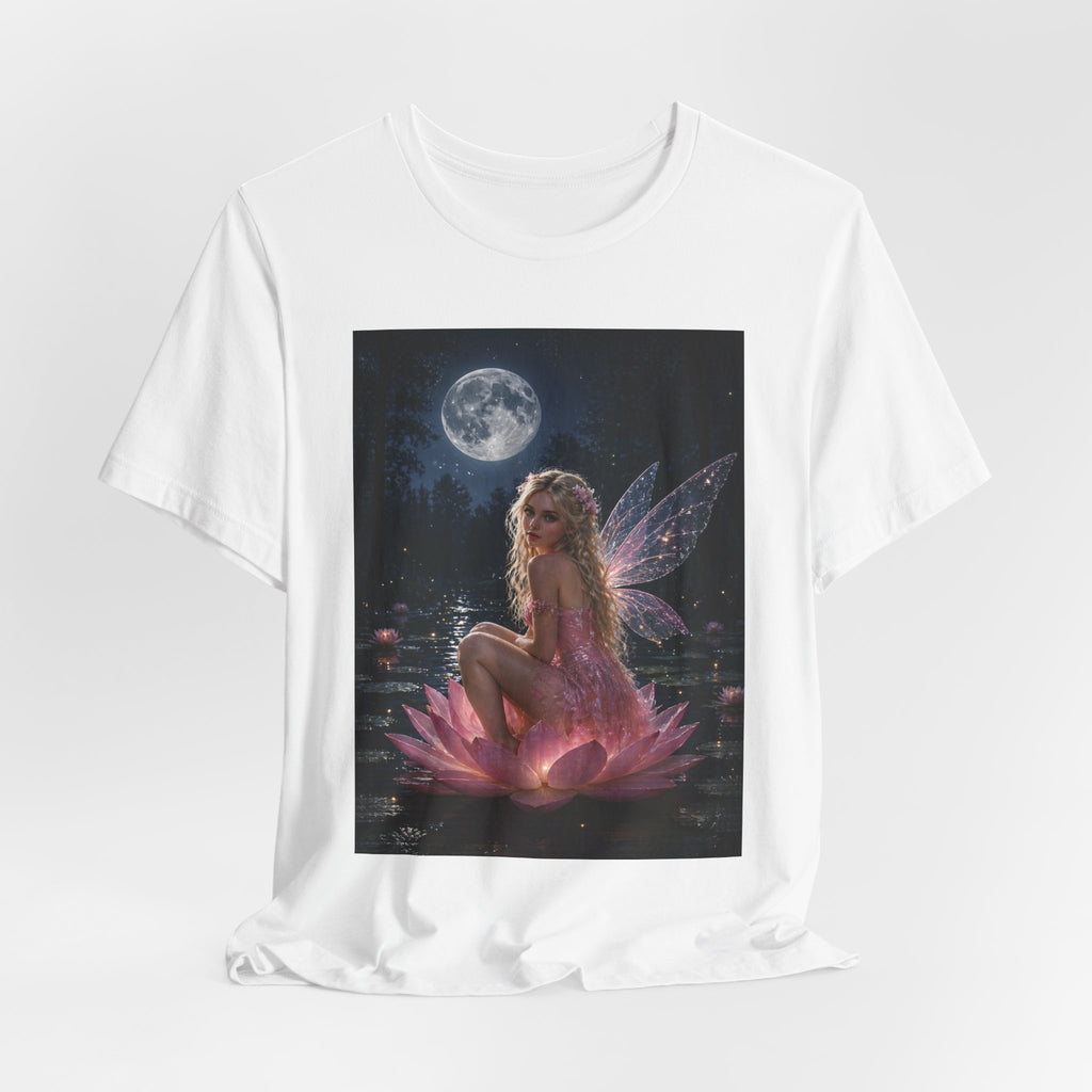 Moonlit Fairy T‑Shirt — Ethereal Lotus Fairy Graphic Tee