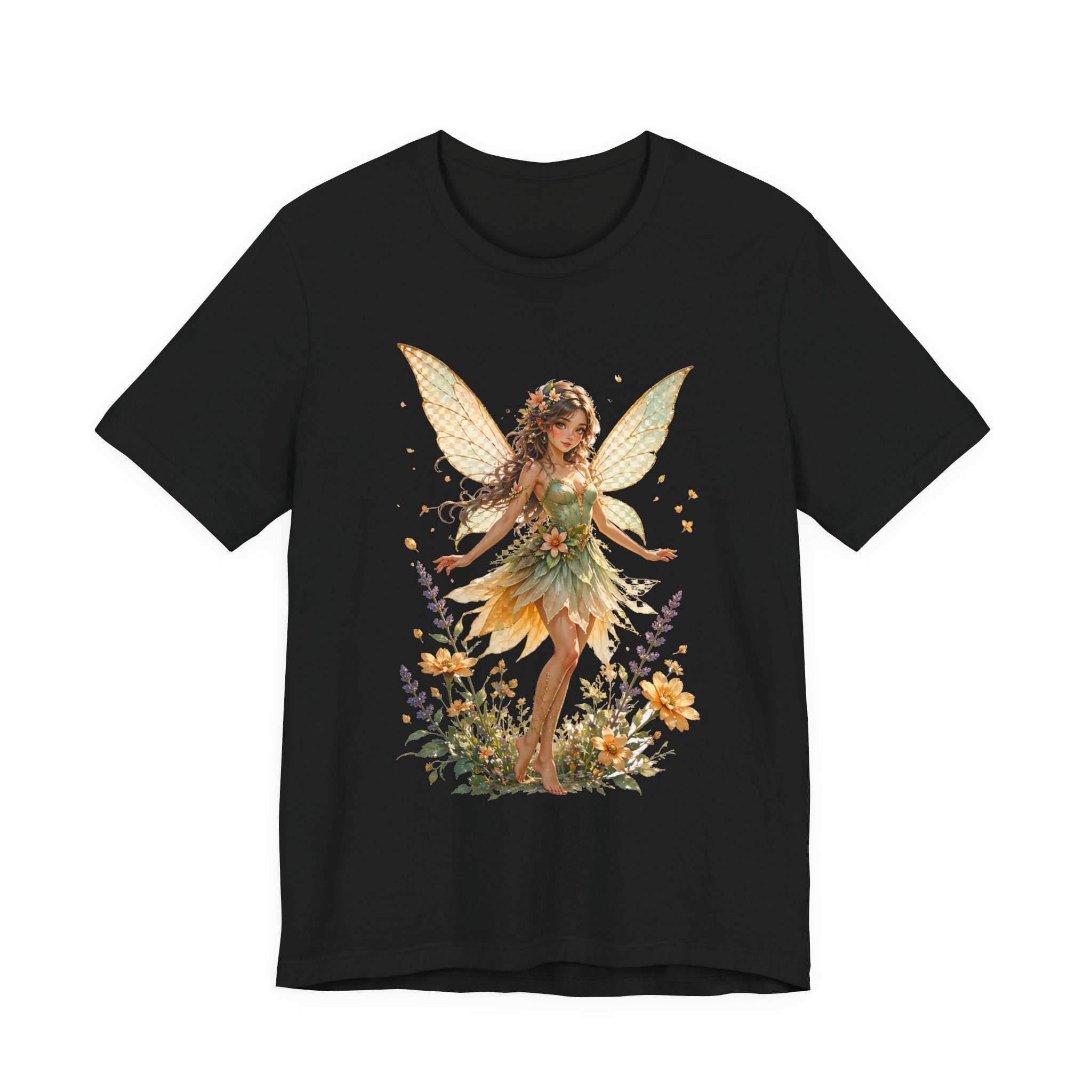Fairy Garden T-Shirt — Vintage Floral Fairy Illustration Tee