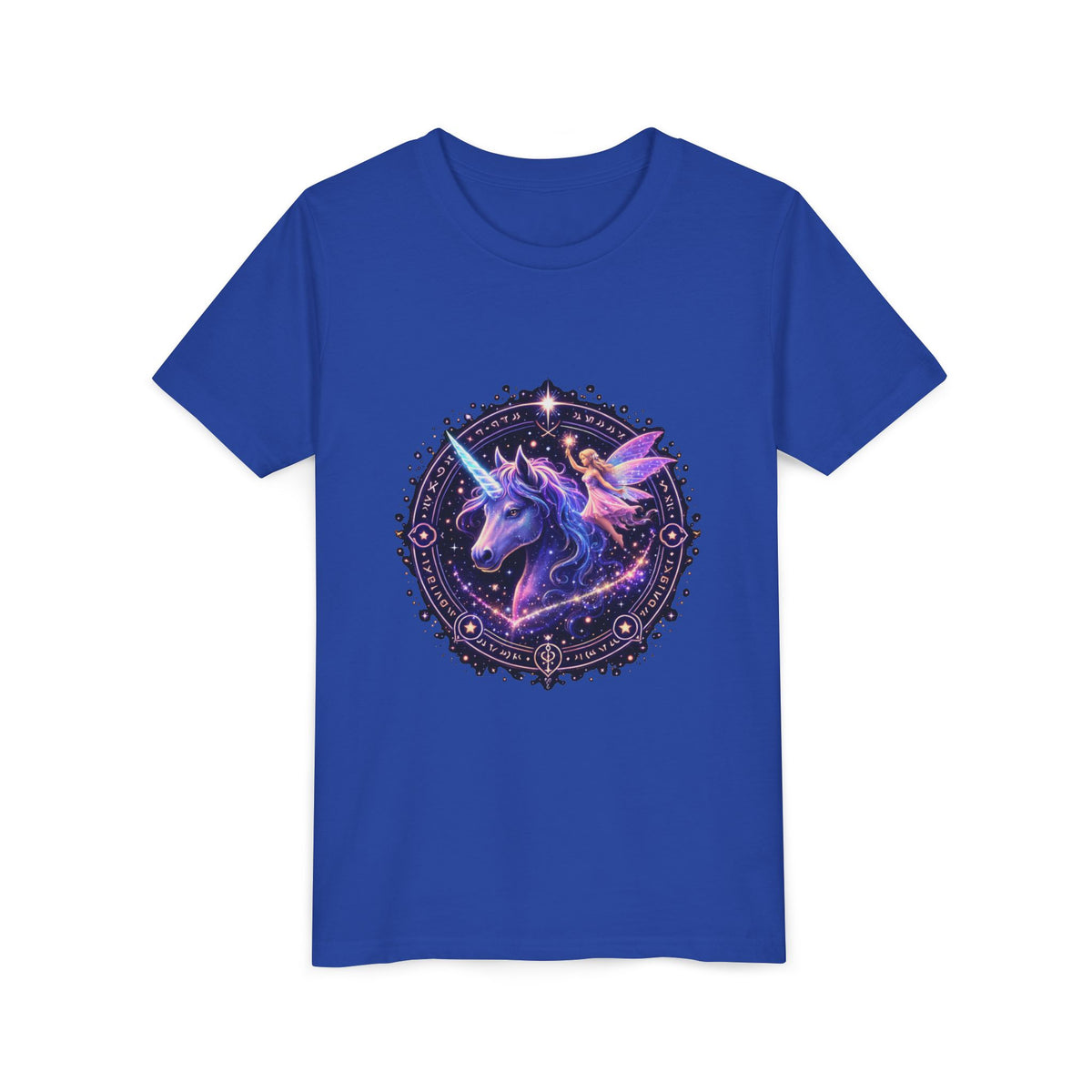 Youth Unicorn Tee — Magical Purple Galaxy Unicorn Graphic Shirt