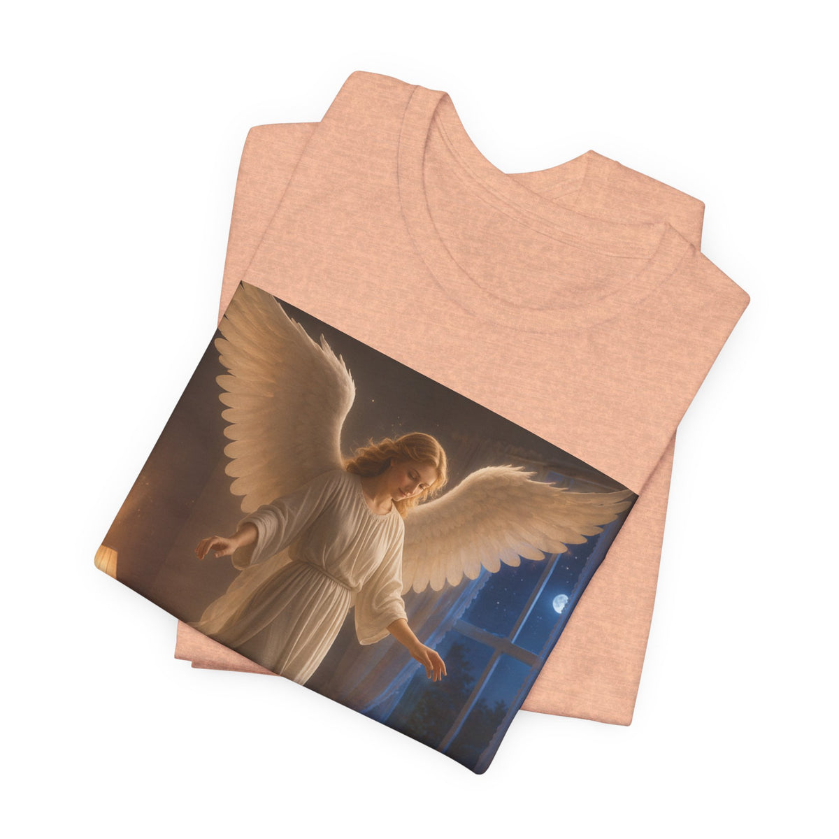Guardian Angel T‑Shirt — Peaceful Night Prayer Tee for Kids & Parents