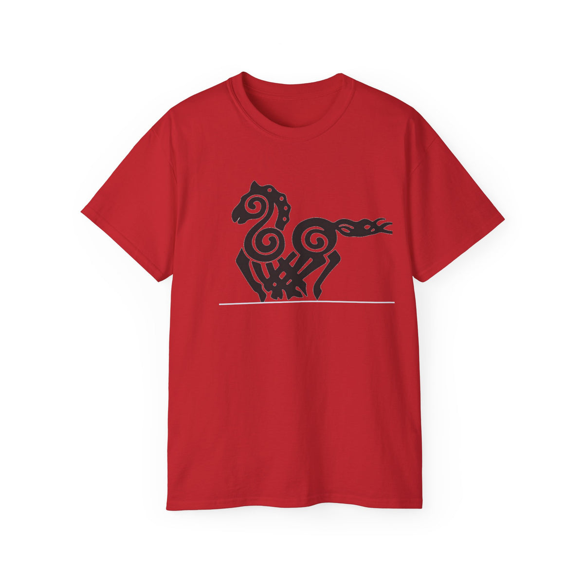 Sleipnir – Odin’s Eight-Legged Horse — Norse Mythic Stallion CottonT-Shirt