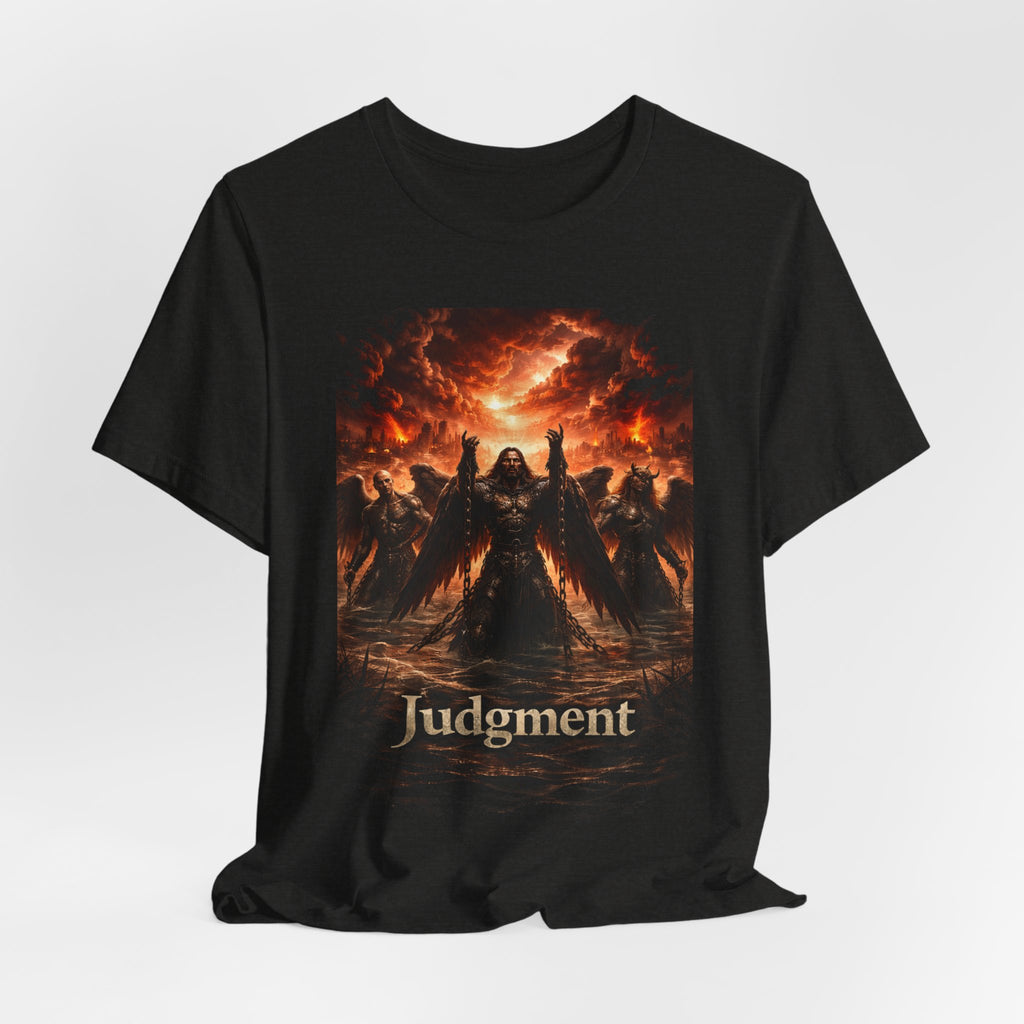 Judgment Graphic Tee — Apocalyptic Angel War T‑Shirt