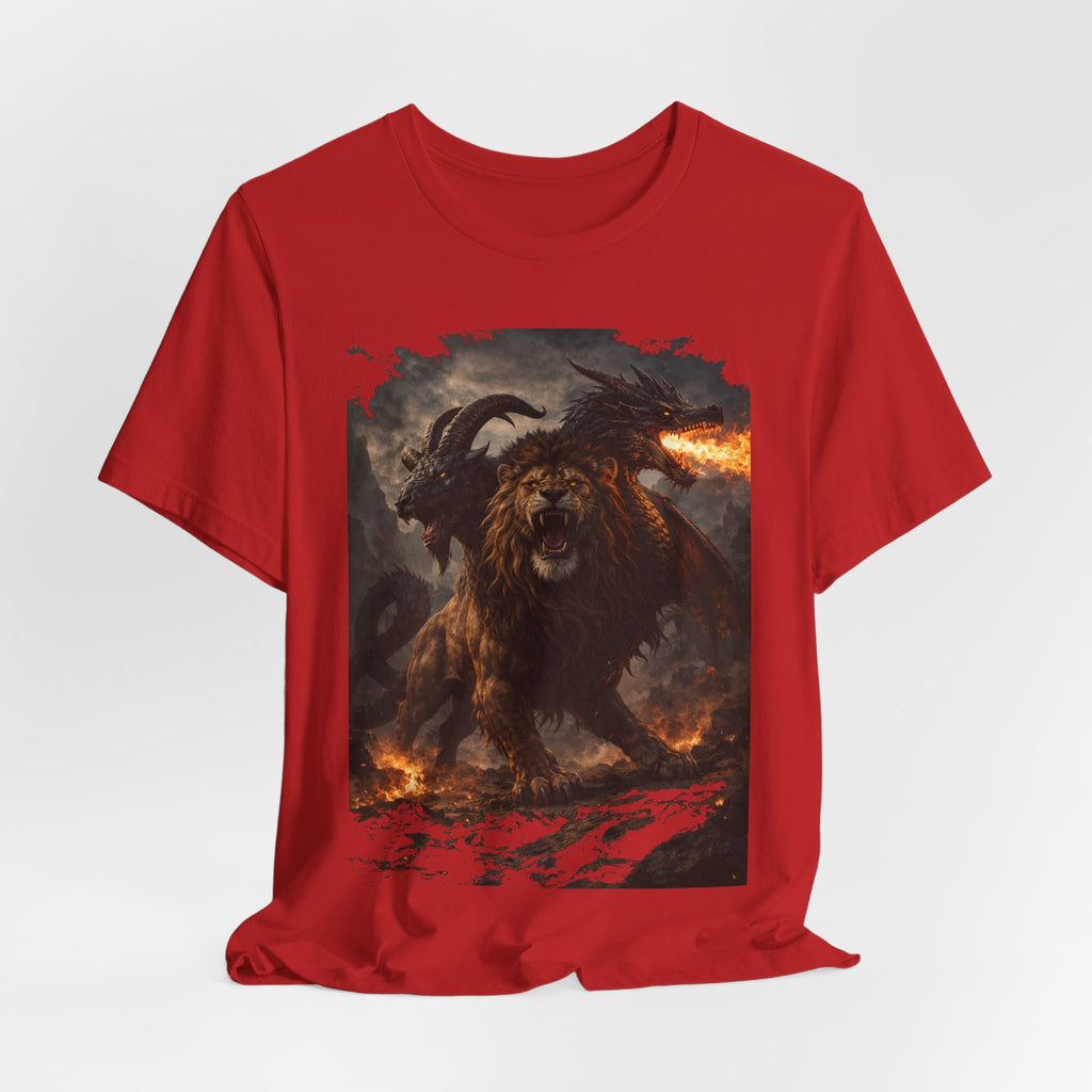 Chimera is one of the most fascinating creatures-Hellfire Beast Graphic T-Shirt