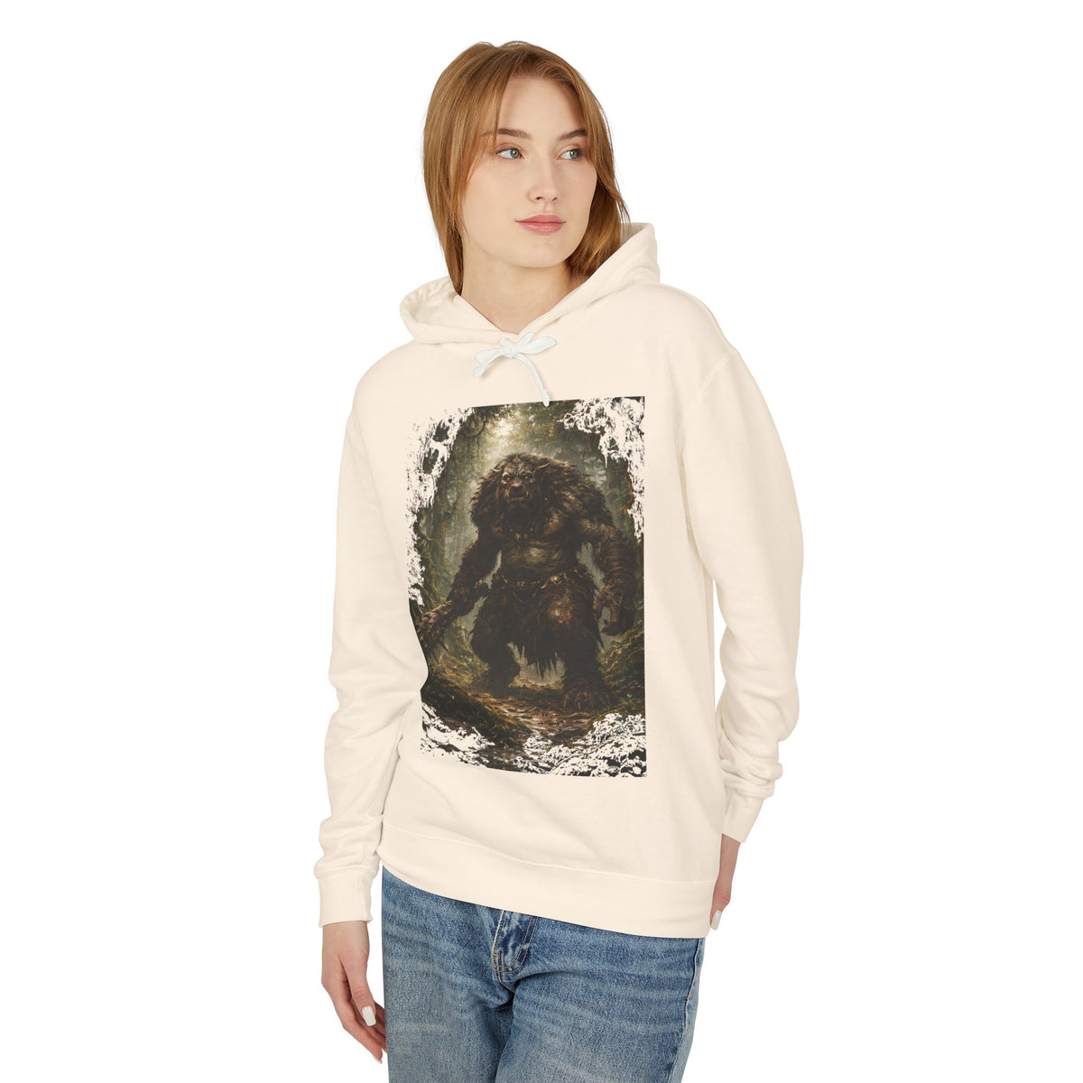 Cryptid Monster Hoodie – Vintage Forest Troll Graphic Sweatshirt