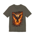 Fiery Eagle T‑Shirt — Flaming Bald Eagle Graphic Tee