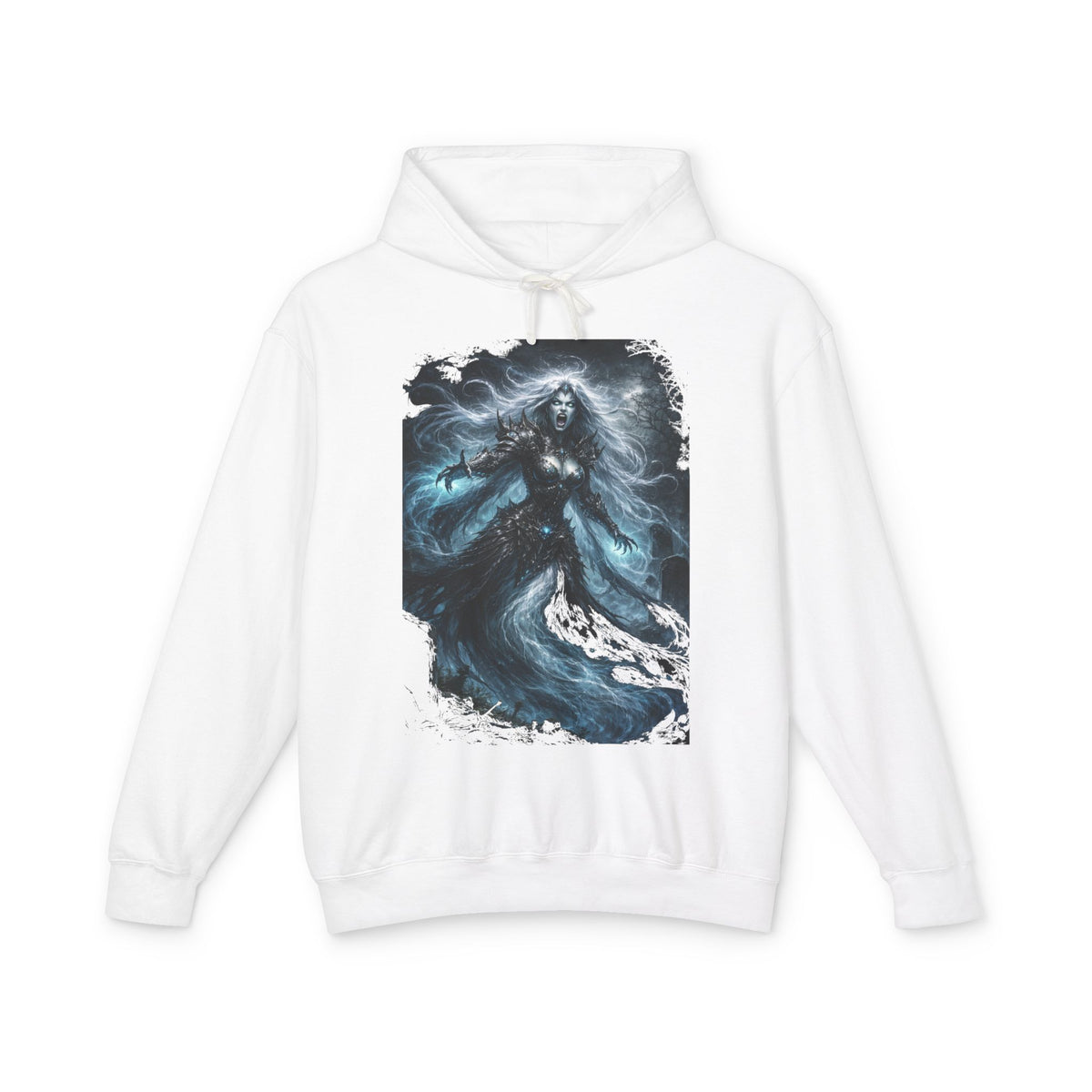 Gorgon  Hoodie — Mystic Sea Witch Graphic Hooded Sweatshirt