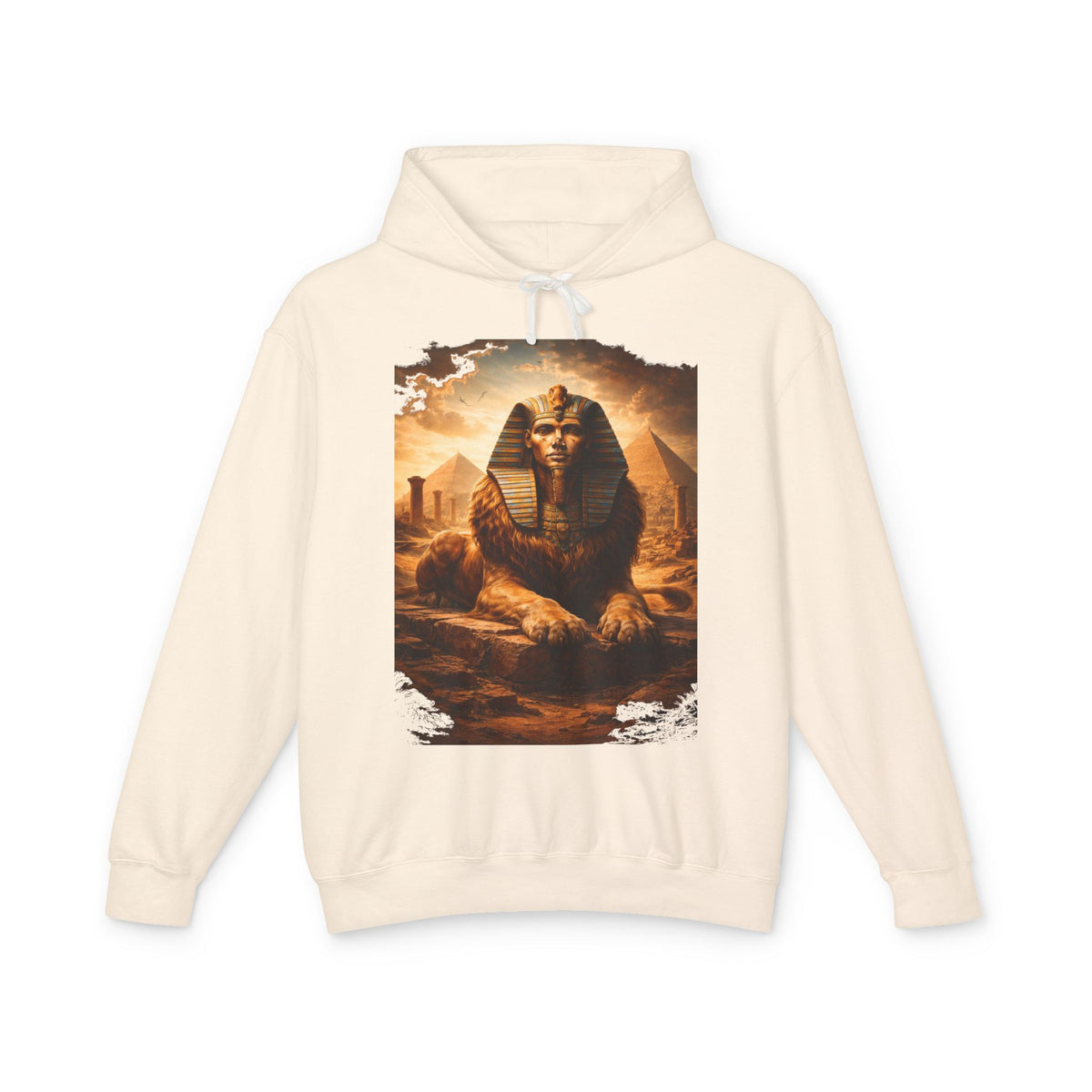 Sphinx & Pyramids Graphic Hoodie — Vintage Egyptian Sphinx Sweatshirt
