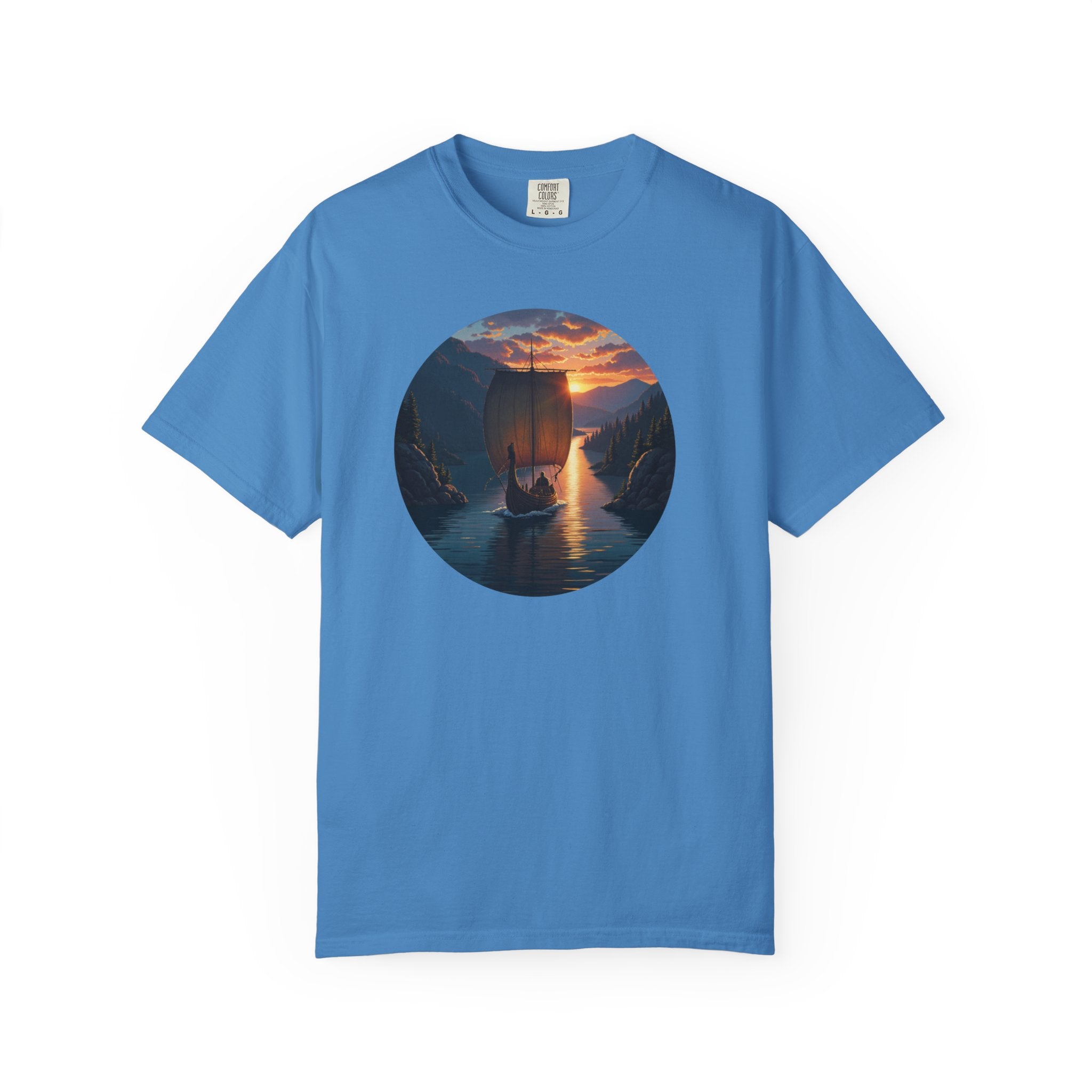 Viking Ship Garment-Dyed T-shirt