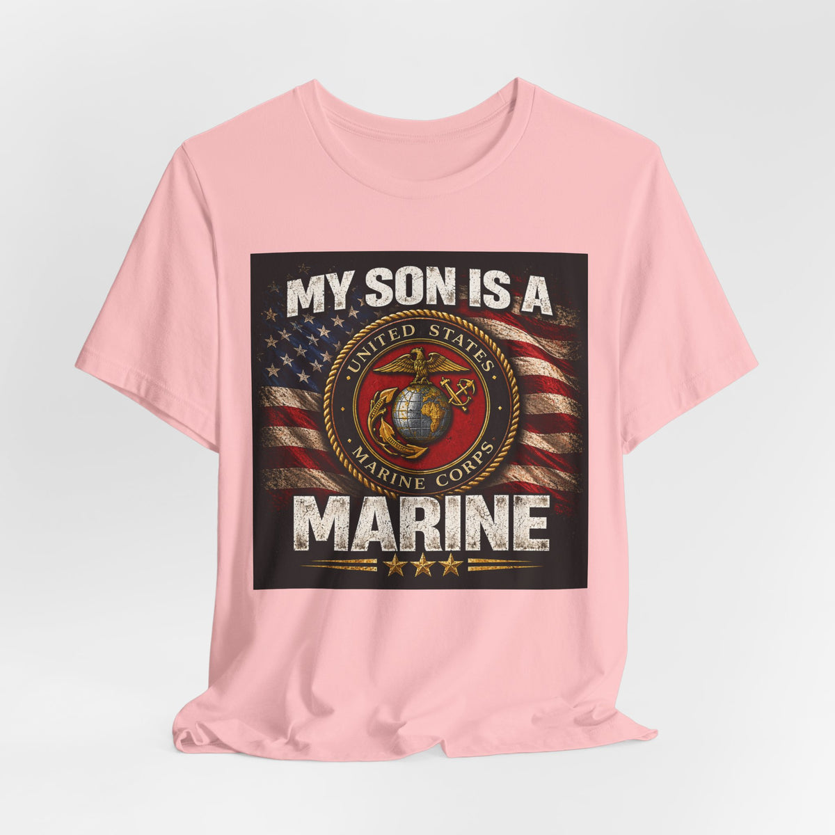 Marine Parent T-Shirt – “My Son Is A Marine” Patriotic USMC Tee